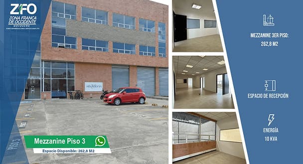 mezzanine en zona franca occidente