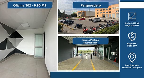venta de oficinas en zona franca de occidente